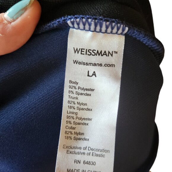 Weissman Dance Costume Take Me To Church Size Adult Large (AL) Blue Dress - Picture 3 of 6